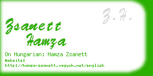 zsanett hamza business card
